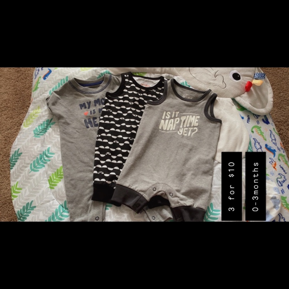 3 onesies!